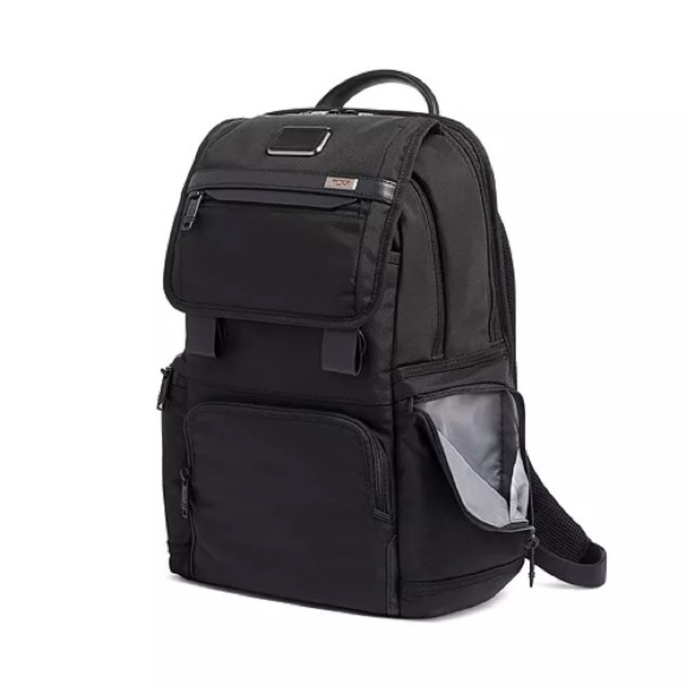 Tumi Alpha 3 Flap Backpack Black